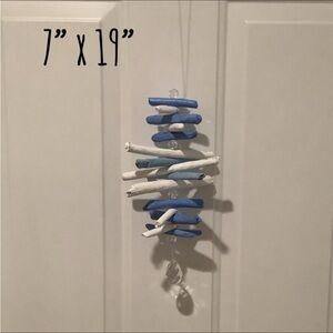 Driftwood Art, Driftwood Sun Catcher, Mobile, Wind Chime, Driftwood Beach Decor